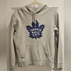 Fanatics Toronto Maple Leafs Gray and Navy Pullover Hoodie
